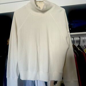 Waffle Weekend Escape Mock Neck Long Sleeve